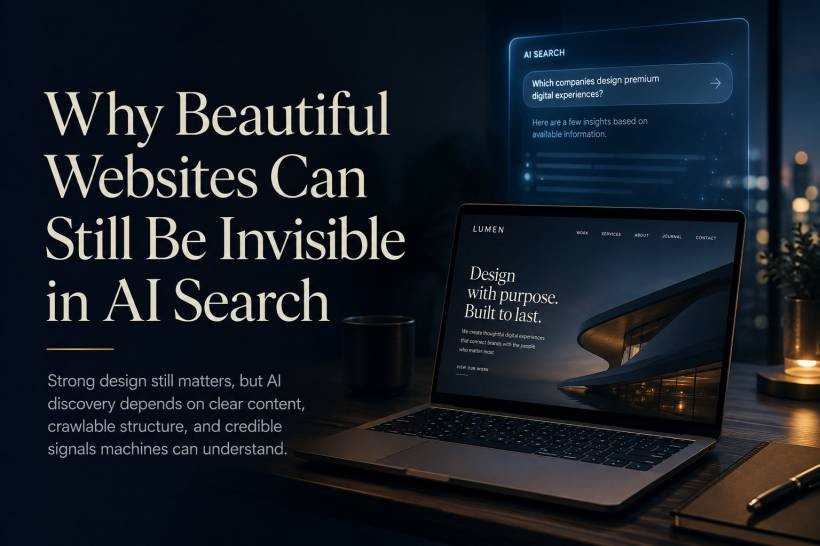 Why Beautiful Websites Can Still Be Invisible in AI Search
