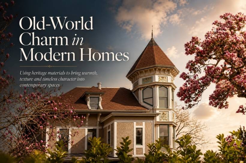 Old-World Charm in Modern Homes: Using Heritage Materials Without Making Your Space Feel Dated