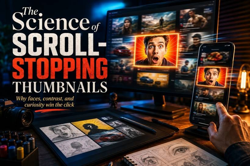 The Science Behind Scroll-Stopping Thumbnails