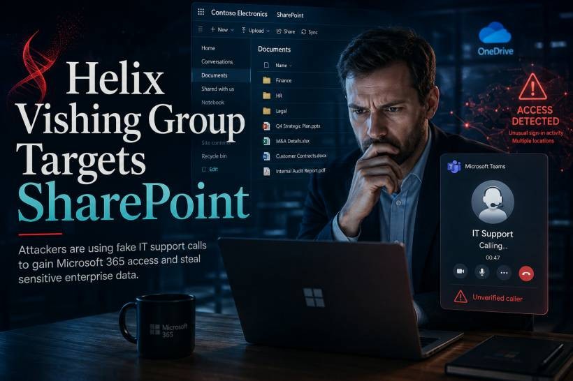 Helix Vishing Campaign Targets Microsoft 365 Accounts for Large-Scale Data Theft