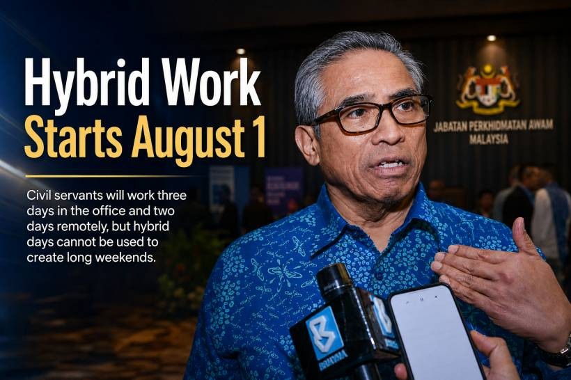 Malaysia’s Civil Service Goes Hybrid From August 1 — But No Long-Weekend Loopholes