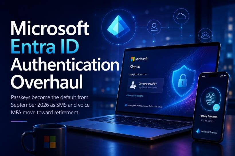 Microsoft Entra ID Is Moving Away From SMS: Passkeys Become the Default From September 2026