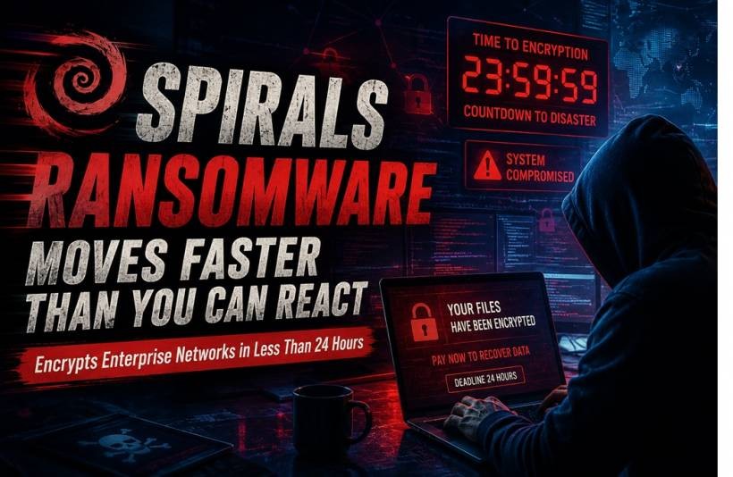 Spirals Ransomware Can Encrypt Enterprise Networks in Less Than a Day
