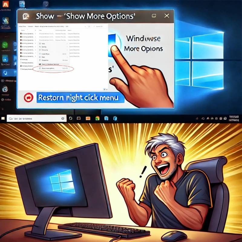 How to Disable the New Windows 11 Right-Click “Show More Options” and Bring Back the Old Menu