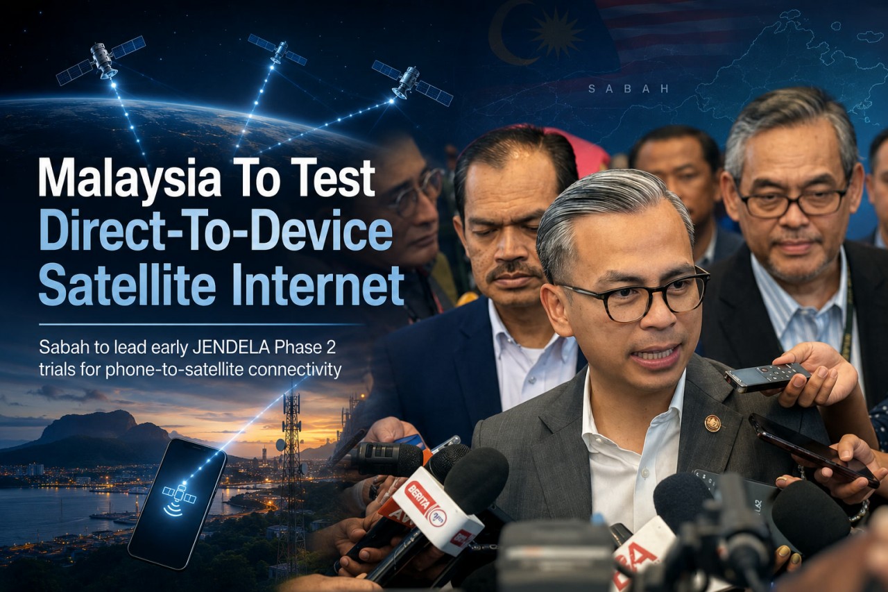 Malaysia To Test Direct-To-Device Satellite Internet In Sabah Under JENDELA Phase 2