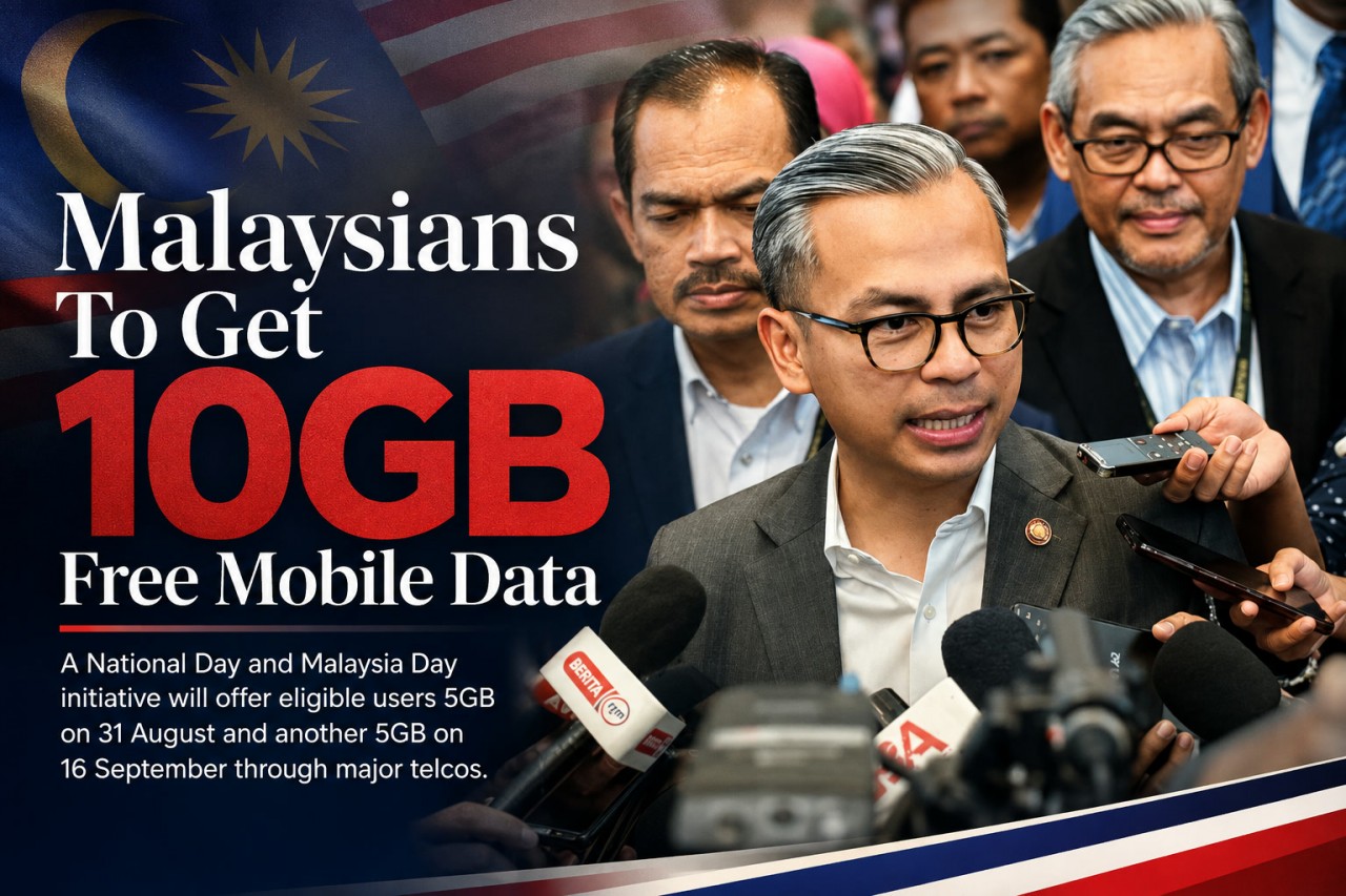 Malaysians To Receive 10GB Free Mobile Data for National Day and Malaysia Day 2026