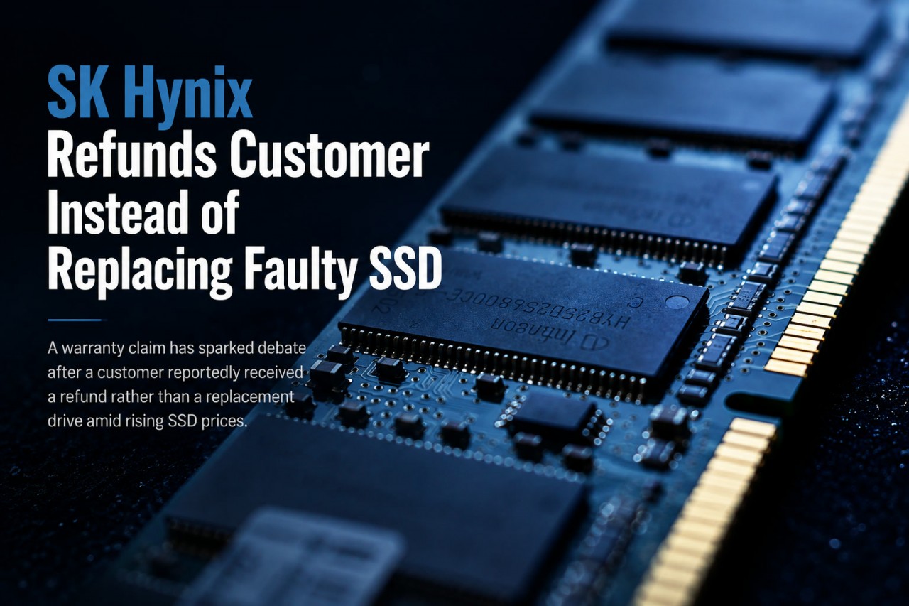 SK Hynix Refunds Customer for Faulty SSD Instead of Offering a Replacement
