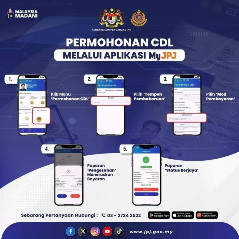 MyJPJ App Now Allows "P" License Holders to Upgrade to "CDL" Online
