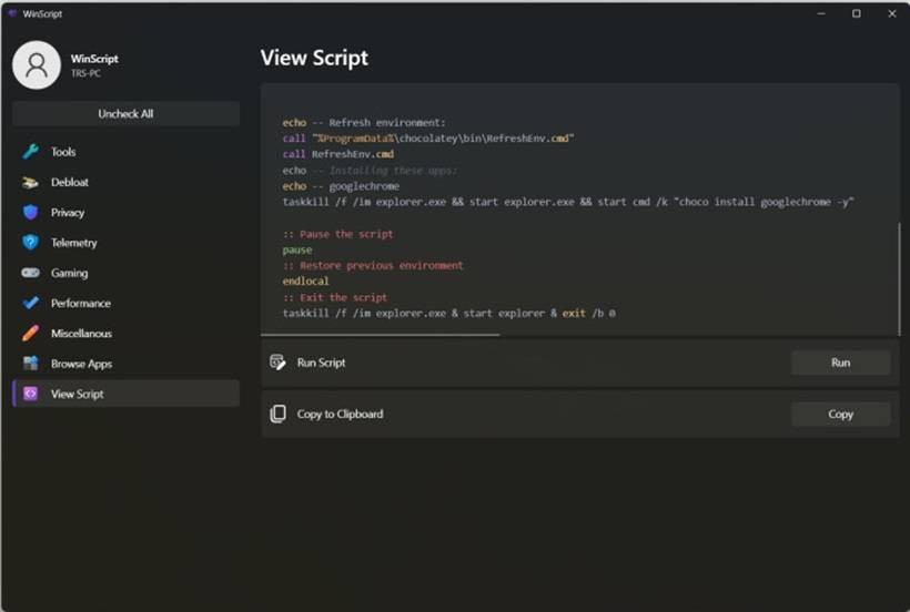 Clean Up and Speed Up Windows 10 & 11 with the Open-Source WinScript App