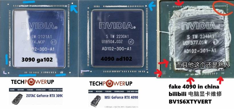 Scammers Are Faking RTX 4090 GPUs Using Older RTX 3090 Cards