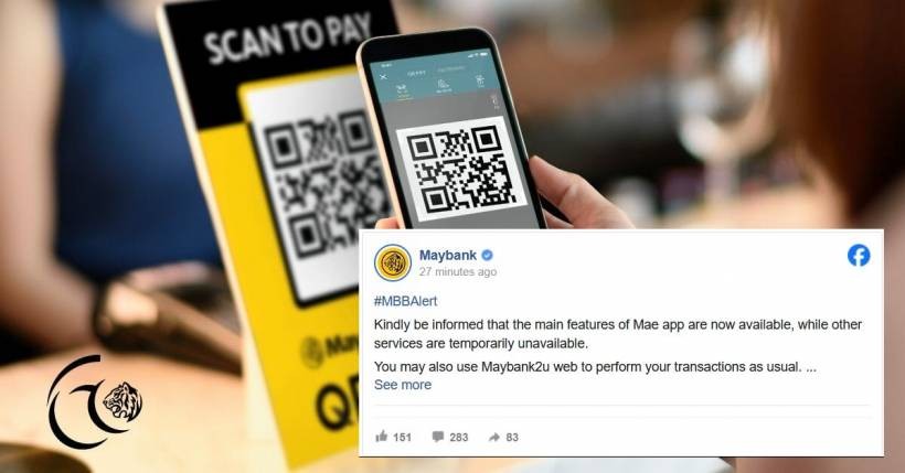 Maybank MAE, QR Payments, and M2U Biz Hit by Unexpected Downtime
