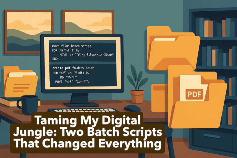 Taming My Digital Jungle: Two Batch Scripts That Changed Everything