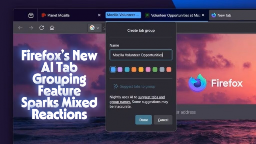 Firefox’s New AI Tab Grouping Feature Sparks Mixed Reactions