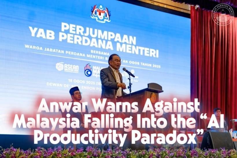 Anwar Warns Against Malaysia Falling Into the “AI Productivity Paradox”