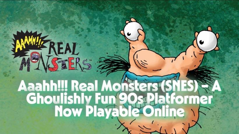 Aaahh!!! Real Monsters (SNES) – A Ghoulishly Fun 90s Platformer Now Playable Online