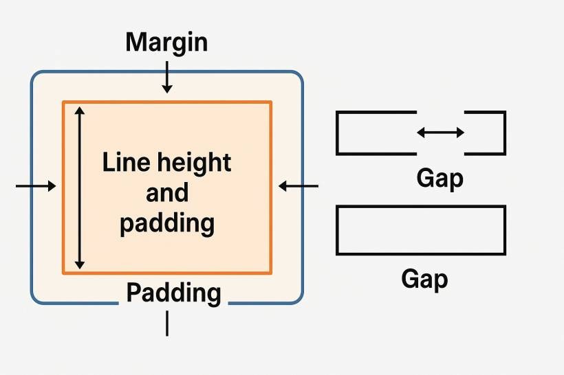 Understanding the Difference Between Gap, Margin, Line Height and Padding