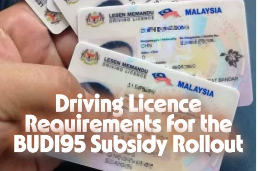 Driving Licence Requirements for the BUDI95 Subsidy Rollout