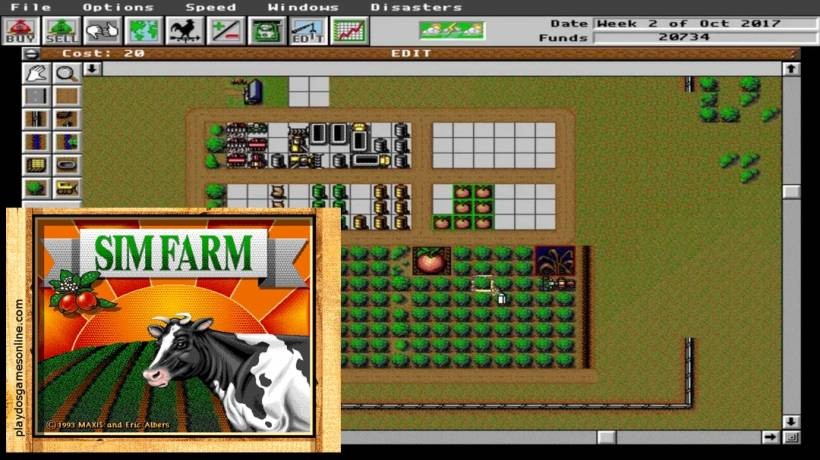 SimFarm (DOS) – The Original Farming Simulator That Started It All
