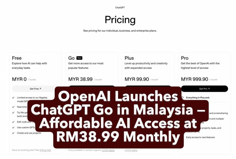 OpenAI Launches ChatGPT Go in Malaysia — Affordable AI Access at RM38.99 Monthly