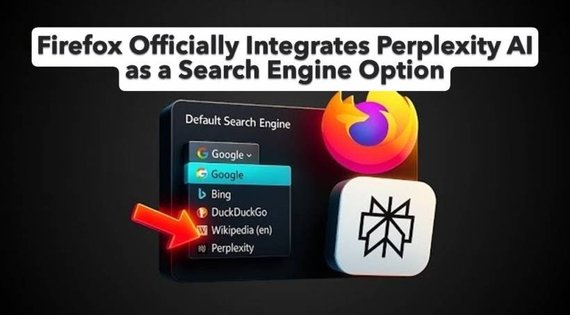 Firefox Officially Integrates Perplexity AI as a Search Engine Option