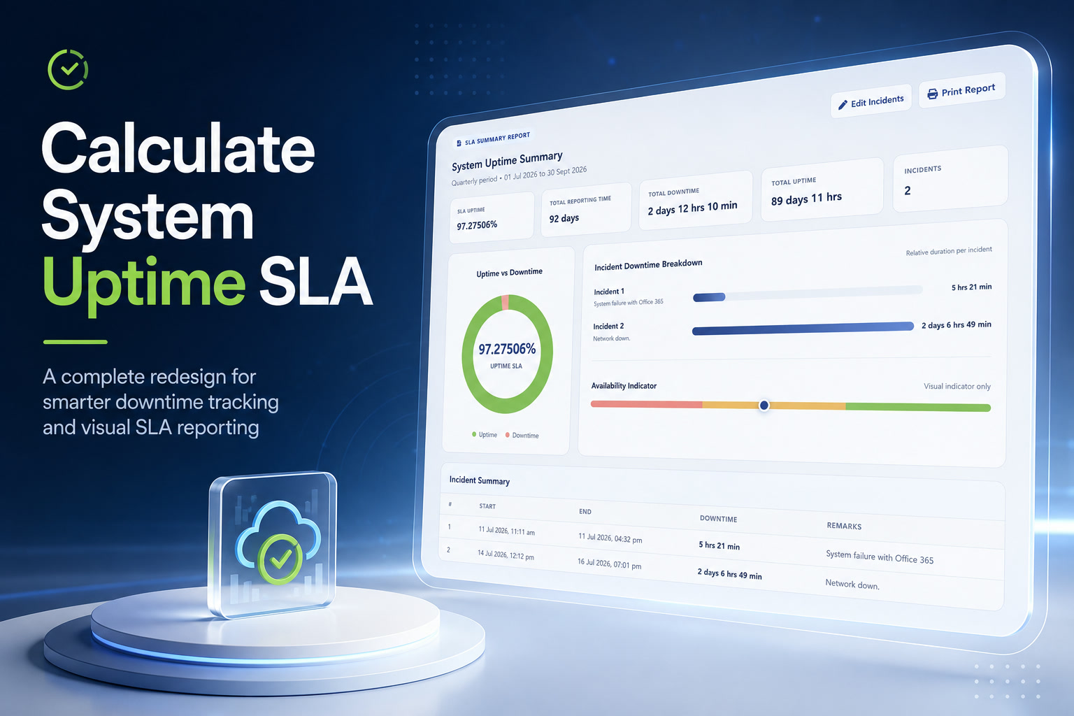 Calculate System Uptime preview